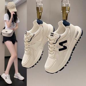 Hong Kong Style Versatile Hot-Selling Thick-Soled Super Popular White Sneakers for Women 2025 New autumn lightweight casual breathable sports shoes