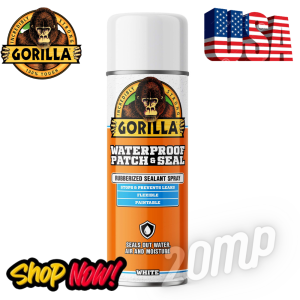 Lem Semprot GORILLA WATERPROOF PATCH AND SEAL SPRAY WHITE USA