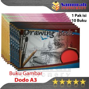 Buku Gambar Dodo Ukuran A3 / Drawing Book Uk A 3 / Buku Sketsa Mengambar Kecil Untuk TK SD SMP SMA
