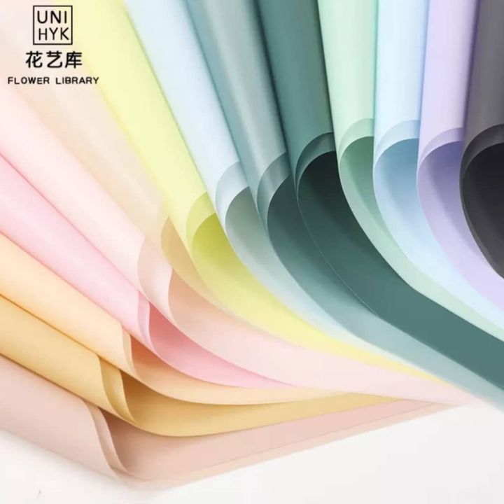 Frosted Effect Plastic Waterproof Flowers Wrapping Paper 1 Piece