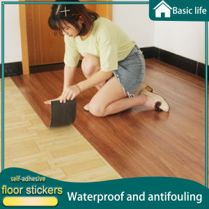 91X15cm SXP Materials Wood Grain Design Self Adhesive Floor Sticker Waterproof Stain Resistant