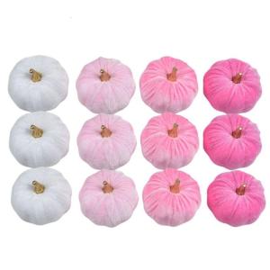 Gói 12 quả bí ngô thực tế lễ hội trang trí giữa bàn trang trí ngày lễ nhân tạo trong nhà ngoài trời