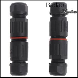 Badao IP68 Industrial Electrical Waterproof Wire cable Connector Outdoor Plug Socket