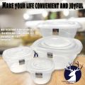 PLASTIC FOOD KEEPER / CLEAR FOOD CONTAINER / / FOOD STORAGE / FOOD LUNCH BOX / BAUNAN #UG. 