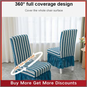 Dining Chair Table Cover Light Luxury Dining Chair Cover Small Curved Cover Up Moisture Wicking and Breathable