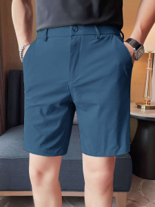 Trendy All-Match Shorts Mens Casual Korean  Shorts  Anti-Wrinkle Suit Shorts