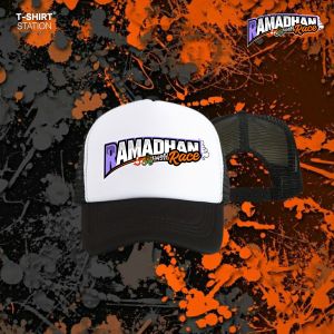 Topi Ramadhan Race Vol 3 Putih Hitam Jaring