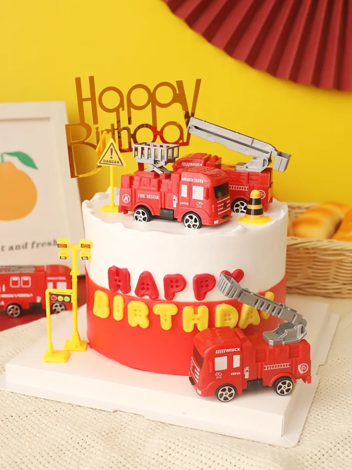 Fireman Red Diaper Cake | Fiat Expressions