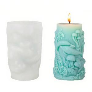 Sinh vật biển khuôn silicon chủ đề cho sô cô la xà phòng làm thủ công dập nổi xi lanh khuôn silicon dụng cụ làm bánh