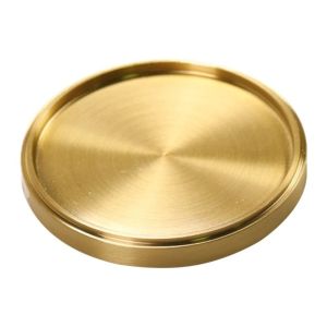 MUKANG Metal Brass Coaster Round Heat Resistant Cup Mats Table Holder Home Decor Cup Tray Coffee Tables