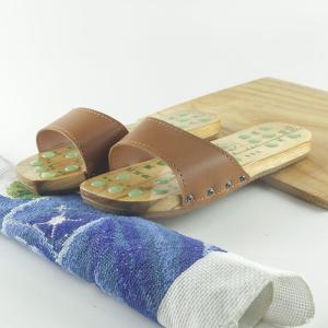 [Free Shipping] 2026 Summer Massage Slippers Non-Slip Bathroom Wooden Slippers For Women Indoor Comfortable Clogs
