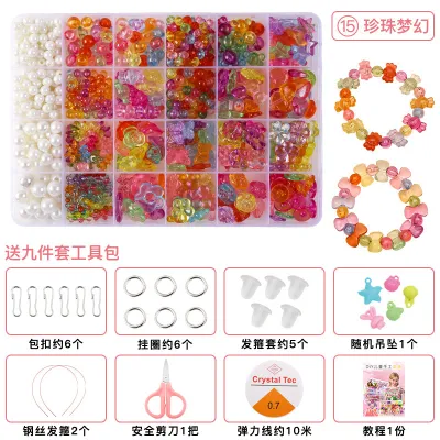 DAVU 5000Pcs Beads Kit 3mm Glass Beads Alphabet Letter Beads and Heart Shape bead for Name Bracelets Jewelry Making and Crafts