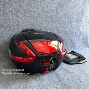 Thùng Sau Xe Motor Xe Máy Cao Cấp 42lit Dài 43cm Rộng 53cm Cao 32cm