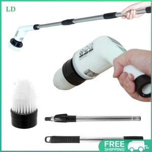 COD [Free Shipping] Rechargeable Electric Spin Scrubber Cordless Cleaning Brush for Kitchen Bathroom High Efficiency Waterproof Design