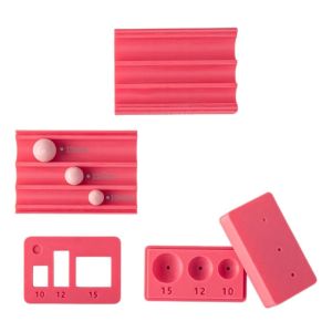 SIRENXI với máy đục lỗ Máy làm hạt đất sét polymer Làm thủ công Tạo hình nhanh chóng Khuôn làm hạt đất sét mềm Dễ sử dụng Cọ xát liên tục Khuôn tạo hình quả bóng tròn Người thợ gốm