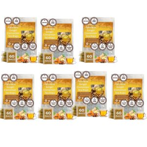 SG READY STOCK Premium Ginger Tea Bags – 60pcs 100% Natural Sugar Free Gluten Free Vegan Herbal Wellness Drink