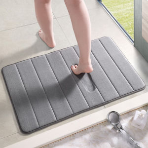 พรมเช็ดเท้า นุ่มสุดฟิน เมมโมรี่โฟม พรมปูพื้นห้อง พรมปูพื้น พรมดักฝุ่น 60x40x1.5 ซม 6 สี พรม ซับน้ำได้ดี ซักเครื่องได้ อันเดียวใช้ได้นานๆ