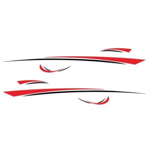 Hình dán trang trí cắm trại trang trí thân xe phổ DIY sọc hình ảnh nhãn dán Đề-can trang trí miếng dán tự dính