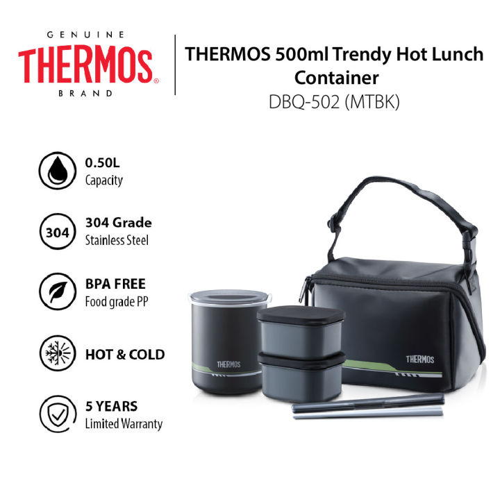 THERMOS 500ml Trendy Hot Lunch Container (DBQ502) Lazada