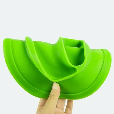 Hntob 6M+ Baby Non-Slip Silicone Plate Food Dinner Feeding Plate BPA Free