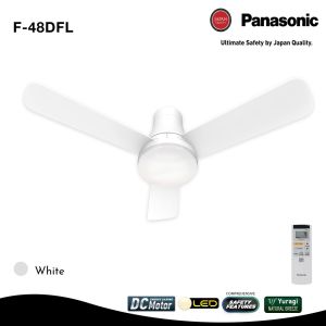 Panasonic DC Motor Ceiling Fan F-48DFL "with 3 Bright mode Light" FREE INSTALLATION