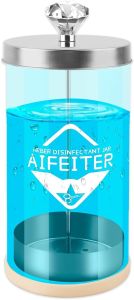 Barber Disinfectant Jar (30 oz) With Stainless Steel Tray and Removable Basket - Sterilizing Container for Salon or Nail Spa Tools