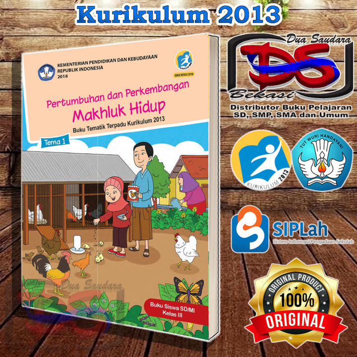 Buku Siswa Kelas 3 SD Tema 1 Tematik Terpadu Kurikulum 2013 Revisi 2018 ...