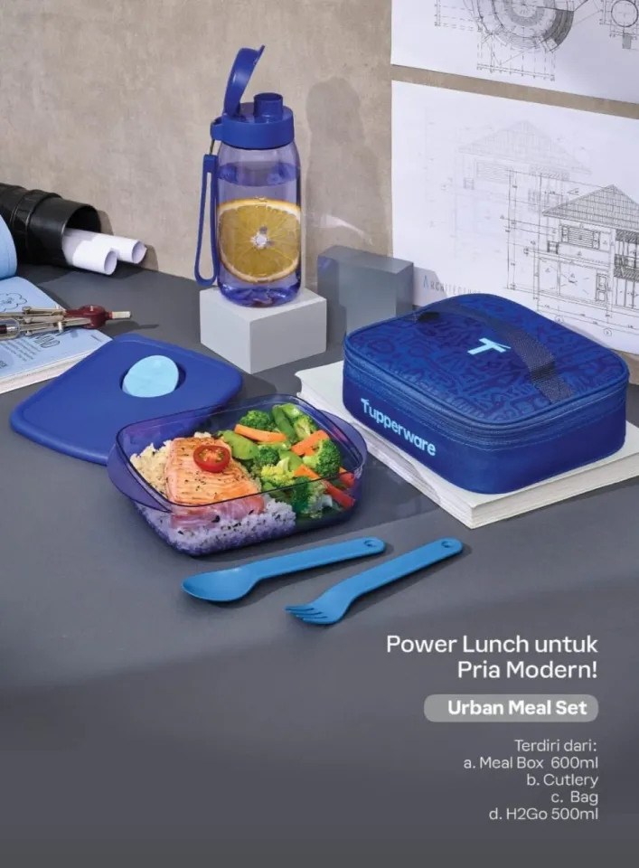 Tupperware Xtreme Executive Lunch Set – Contenitore Ermetico Per Pasti Da Ufficio