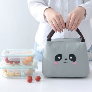 Cartoon Printed Thermal Insulation Bag Student Portable Lunch Box Bag Oxford Cloth Lunch Bags Picnic Bag for Men and Women