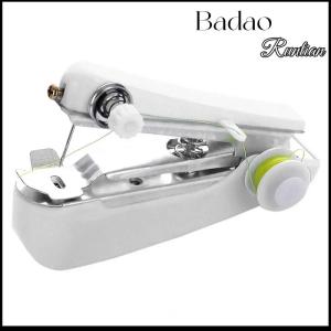 Badao 1 Set Mini Sewing Machine Fast Stitch Labor-saving Fabric Clothes Sewing Tools Handheld Portable Mini Manual Sewing Machine