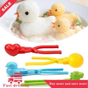[COD]Flash Delivery Cute Duck Shaped Rice Mold Maker Clip Children Outdoor Plastic Duck Rice Mold DIY Snowball Maker Sushi Mold With Handle