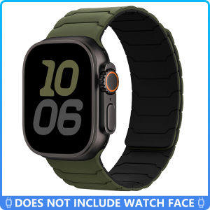 สำหรับสายข้อมือ IWatch Ultra 46มม. 44มม. 40มม. 49มม. 45มม. 41มม. สายสร้อยข้อมือซิลิโคน IWatch Series 10 9 8 7 6 5 4 SE