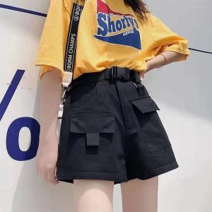 Ginza6 Korean fashion shorts for women fits from 25-30 waistline 5088# Womenswear Belt Bottom Highwaist Comfort Casual Lady