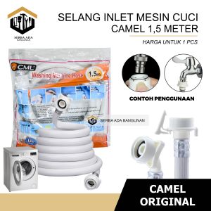 Selang Air Kran Mesin Cuci 1 Tabung/Selang Mesin Cuci Inlet 1 Tabung Semua Merek Panjang 3 Meter sharp aqua LG sanyo sanken