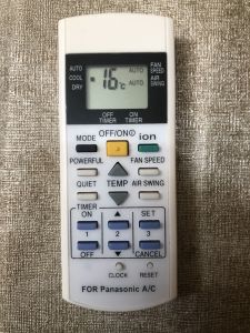 Remote Điều khiển điều hòa Panasonic dành cho các dòng Panasonic CU/CS- 9000BTU 12000BTU 18000BTU 1 chiều Inverter có nút làm lạnh nhanh Powerfull-Hàng mới 100%-Chất lượng tốt-Tặng kèm PIN