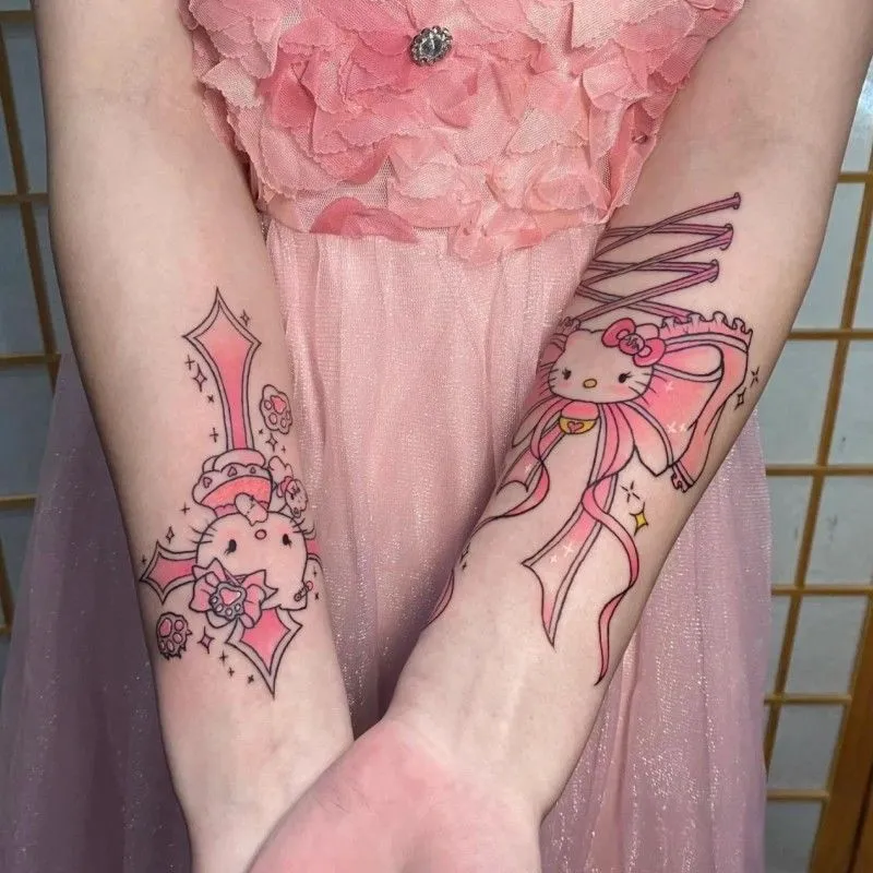 Hello Kitty Tattoo | see how it was done here: youtube.com/w… | Flickr