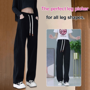 guibai Autumn and winter high-waisted wide-leg pants for women casual sweatpants loose straight pants
