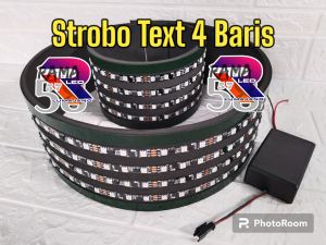 STROBO TULISAN 4 BARIS setting hari HP
