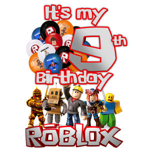 Roblox birthday shirt 0-12 years old for kids children cartoon for boys gift idea