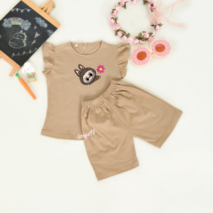 SETELAN KAOS ANAK LABUBU TERBARU BAJU ANAK PEREMPUAN COTTON 30S 2-9 TAHUN COKSU
