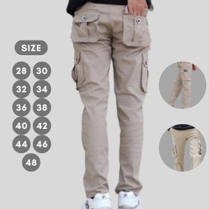 Celana Cargo Pria Dewasa Panjang Jumbo Kargo PDL Outdoor Gunung Bahan Katun Twill Terbaru