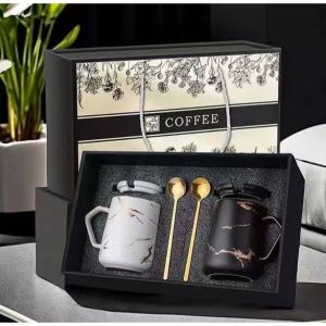 BOSSLU Gelas Couple Mug Set Mr & Mrs 2In1 26H0H98