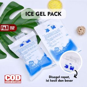 Ice Gel Pack Gabag 200 dan 400 ML Blue Cool Jelly Cooler Bag Kantong Air Es Pendingin Lunch Bag Tas ASI Ice Pack Air Cooler Ice Gell 200 dan 400 ML