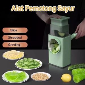 Vegetable Slicer Machine Alat Pemotong Sayuran Parutan Serbaguna / Alat Pemotong Portable / Parutan Pengupas Pemotong Sayur / Multifunction Vegetable Cutter Alat Pemotong Sayuran dan Buah / Parutan Serbaguna Mesin Pengiris