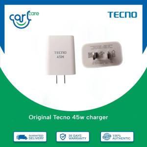 Super Fast Charger /Original Tecno Fast Charger 45w Adapter For POVA 4 Pro/POVA 5/CAMON 40/CAMON 40 Pro 5G/PHANTOM V Flip/AD8/AD9/AD10