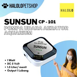 Aerator AC DC Aquarium SUNSUN CP 101: Pompa Udara Akuarium 1 Lubang