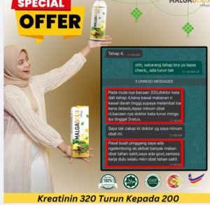 Malgagoldplus 500ml jus minuman botani gaharu masalah bengkak kaki dan kencing berbuih