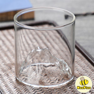 MaxPlus 180 ml Japanese Style Transparent Glass Cup Whisky Wine Heat Resistant Glass Mug