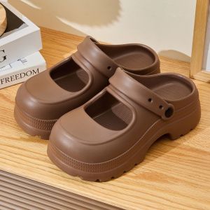 [Free Shipping] Thick-Soled Outdoor Clogs For Women 2026 New Summer Style Versatile Closed-Toe Sandals For Commuting