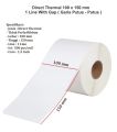 Label Thermal Printer Kertas Stiker Sticker Label Isi 500 Pcs /250 Pcs ROLL Ukuran 100 x 150 Termal 100x150 mm 10x15 cm Continuous dengan perekat untuk print cetak barcode. 